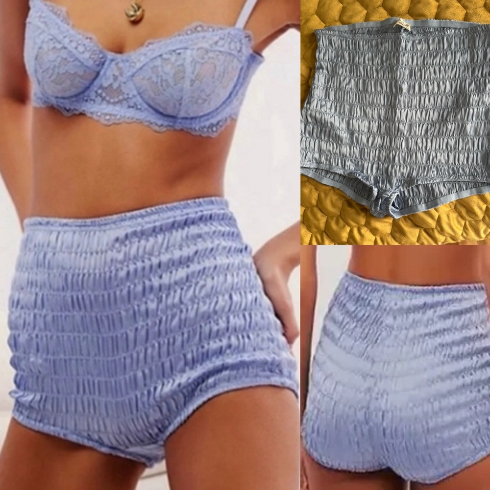 New free people ruched high waisted bloomer shorts Kentucky blue gathered s